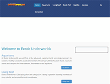 Tablet Screenshot of exoticunderworlds.com